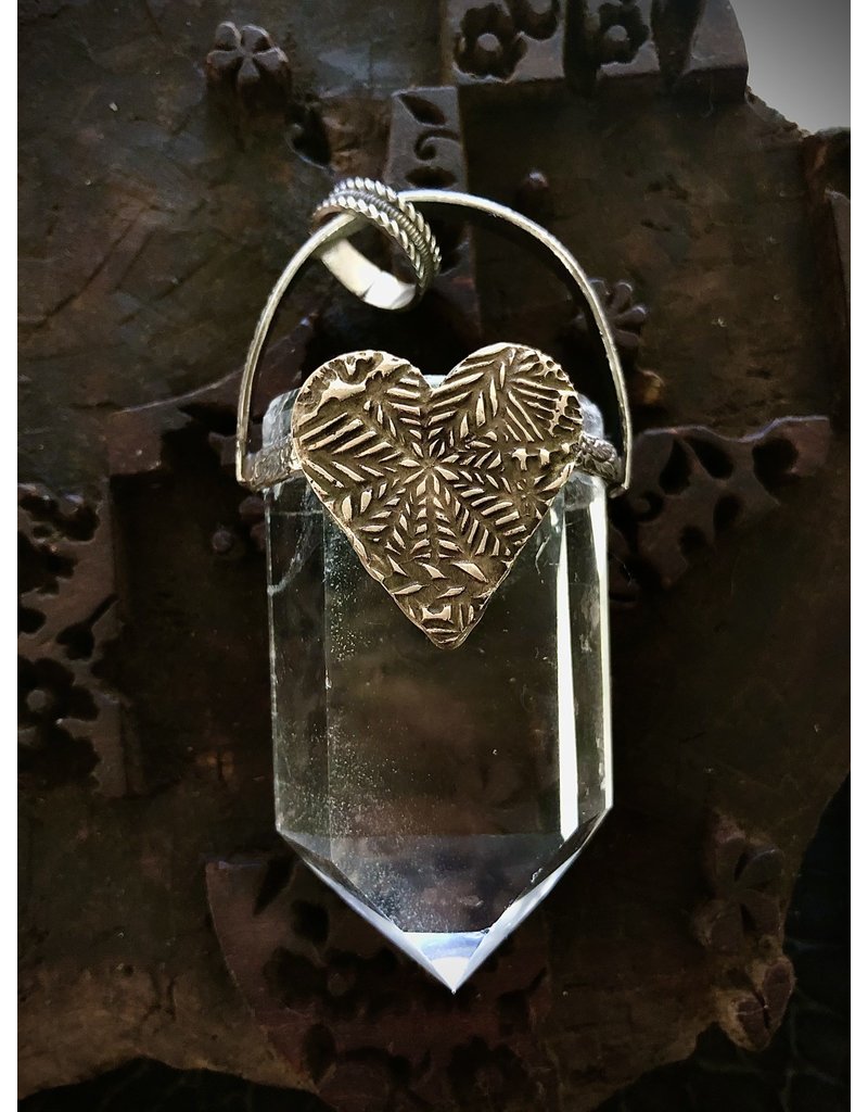 Bronze Heart Quartz Crystal