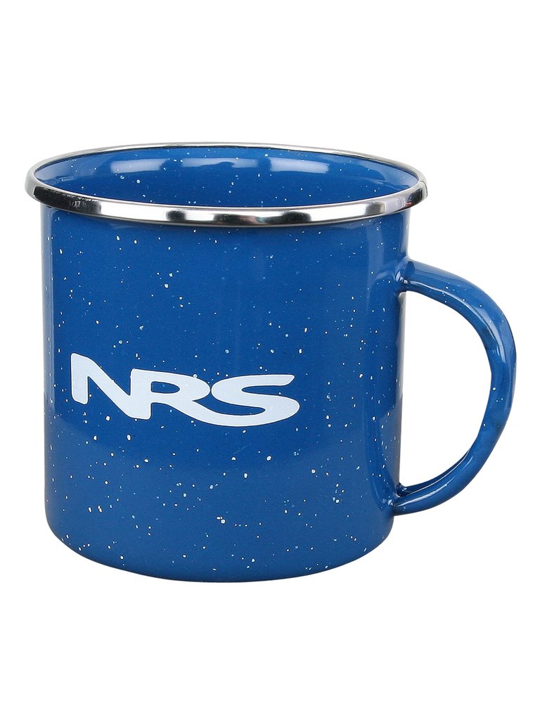 Gsi outdoors stainless steel rim enamelware cup - blue, 33208