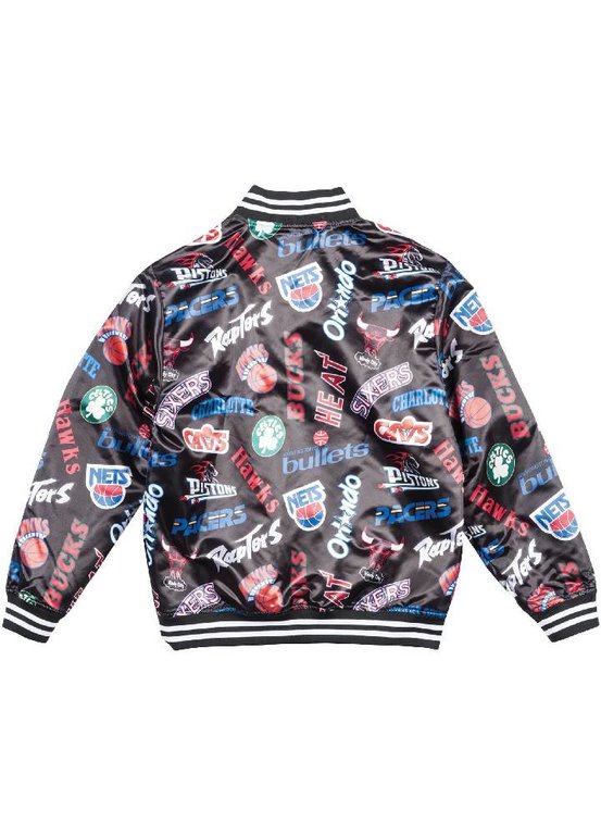Mitchell and Ness All-Over Reversible East / West Satin Jacket