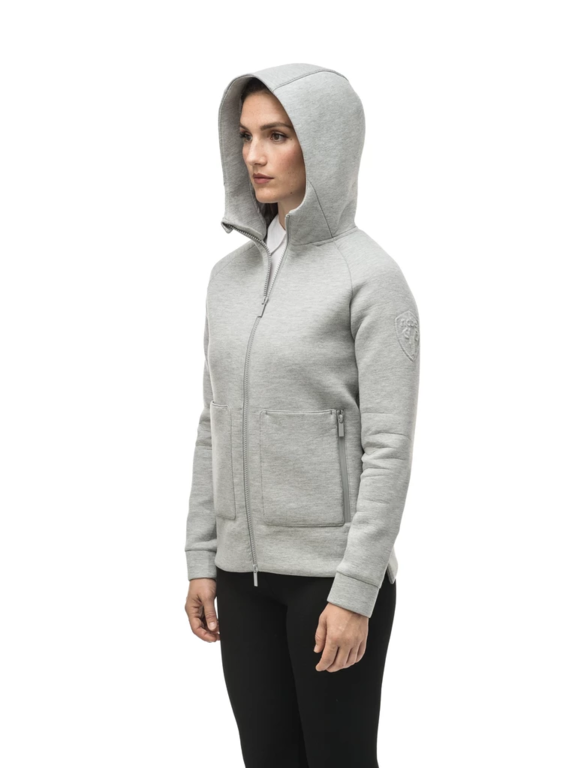 Nobis Ladies Zip Front Hoody MINA Grey