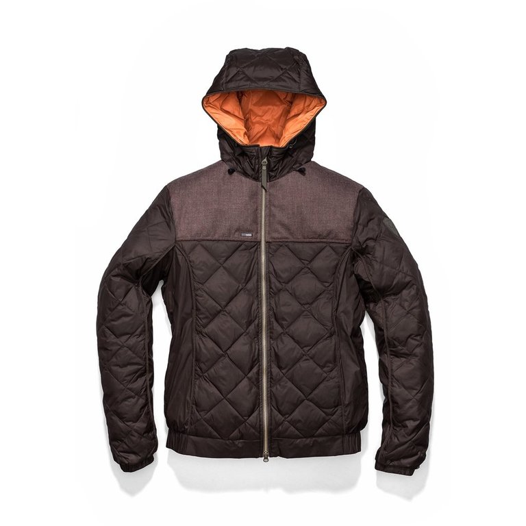 Nobis Elroy Men's Quilted Hooded Jacket MKSTF0506-BURG