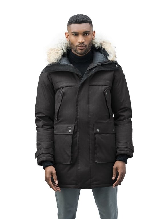 Nobis Yatesy Men's Long Parka Ch Black