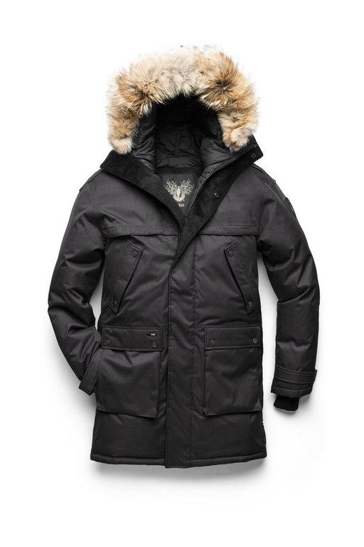 Nobis Yatesy Men's Long Parka Ch Black