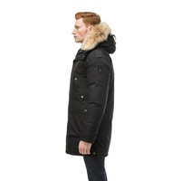 Yatesy Men's Long Parka Ch Black