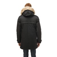 Yatesy Men's Long Parka Ch Black