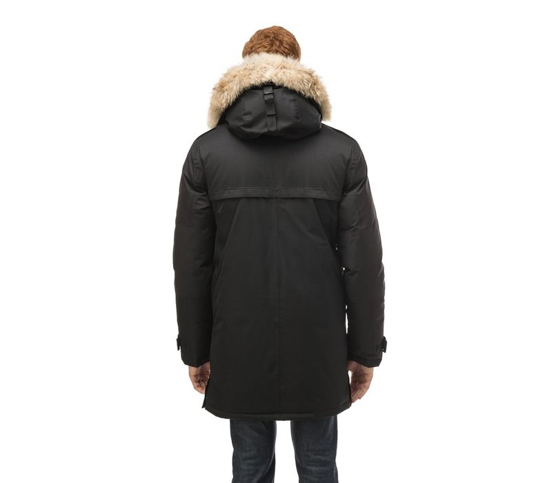 Yatesy Men's Long Parka Ch Black