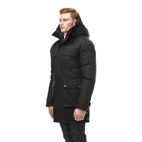 Yatesy Men's Long Parka Ch Black
