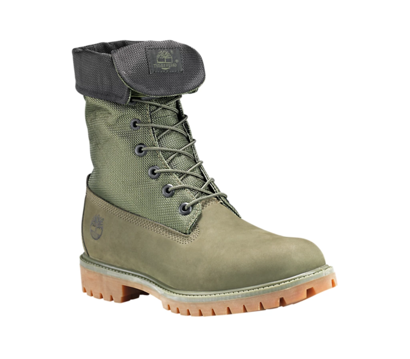 Timberland  モカシン Timberland 6-Inch Premium Waterproof Brown Nubuck/Green