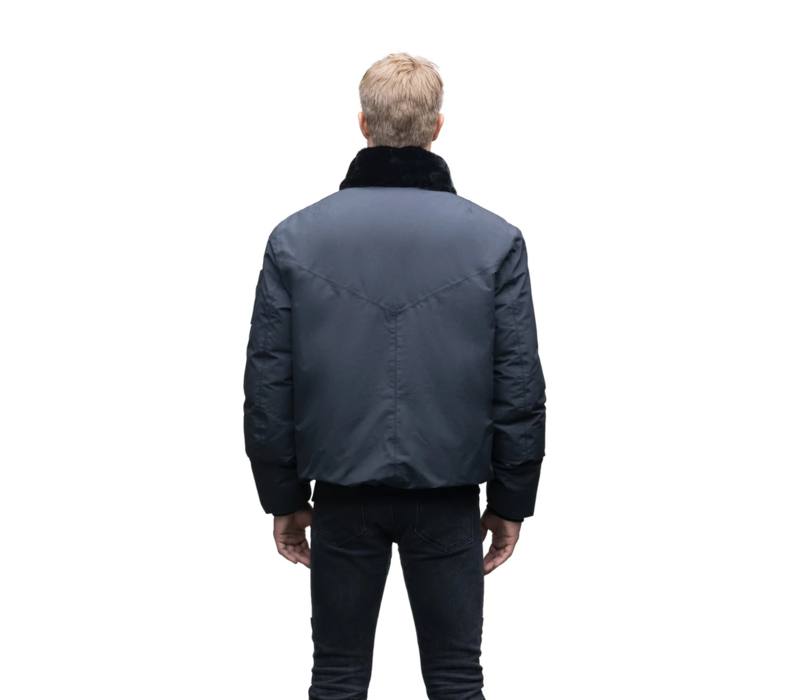 Alpha Mens Flight Bomber Jacket Black