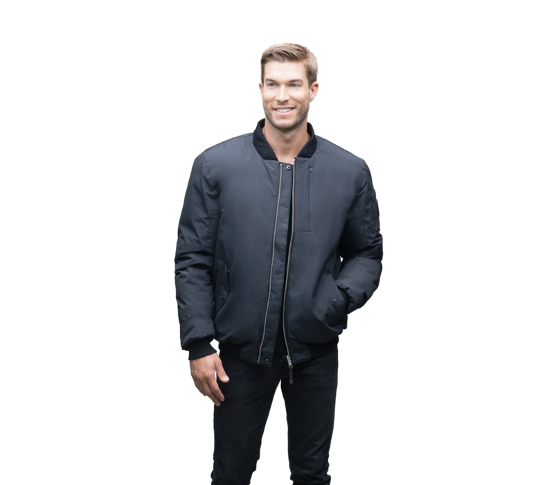 Alpha Mens Flight Bomber Jacket Black