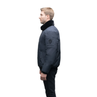 Alpha Mens Flight Bomber Jacket Black