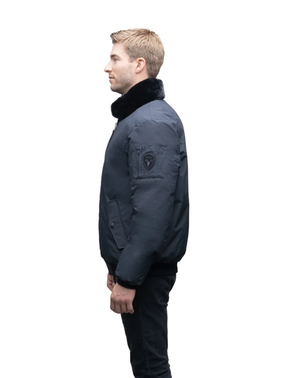 Nobis Alpha Mens Flight Bomber Jacket Black