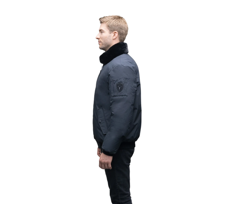 Alpha Mens Flight Bomber Jacket Black