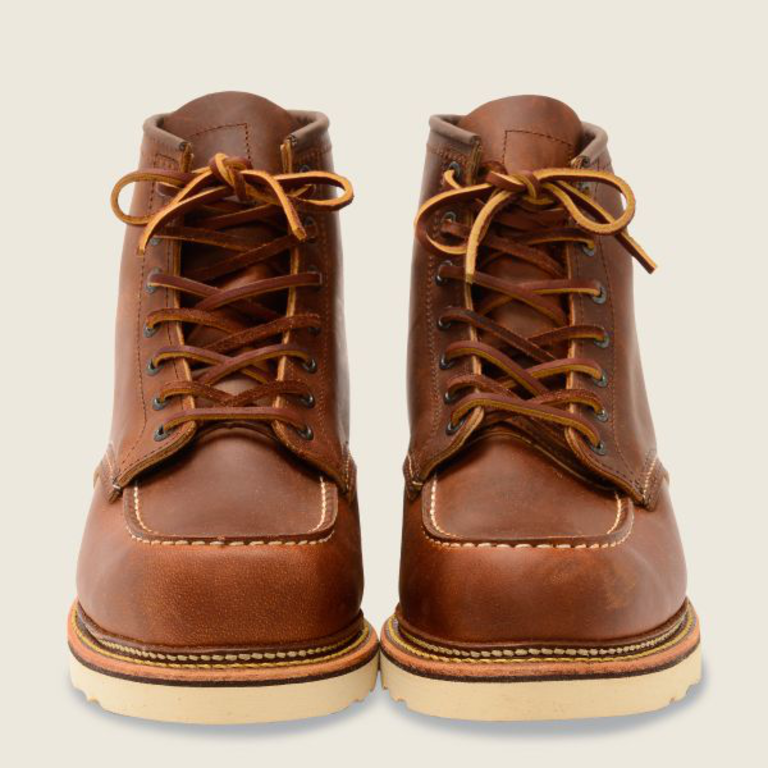 red wing chestnut leather lace
