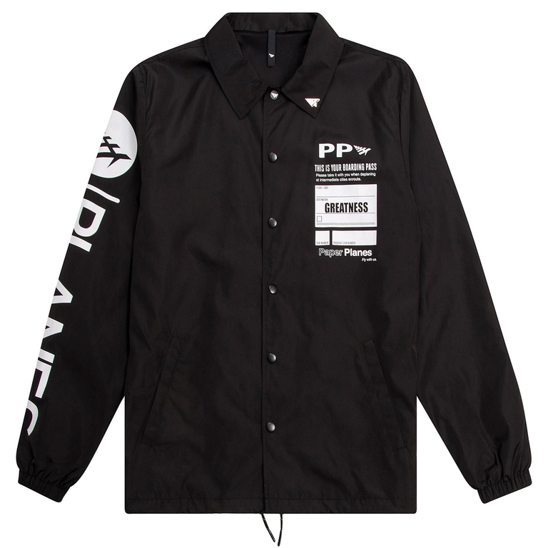 Paper Planes F.W.U. COACH JACKET 100940-Black