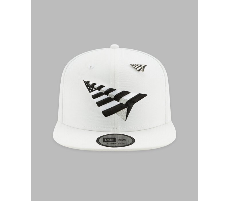 THE HYDRO PLANE CROWN OLD SCHOOL SNAPBACK HAT 101186WHT