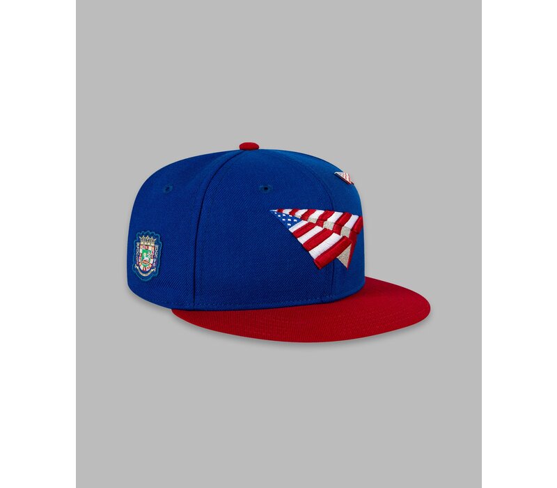 GLOBAL WARNING PUERTO RICO COLORBLOCK CROWN SNAPBACK 150010RYL
