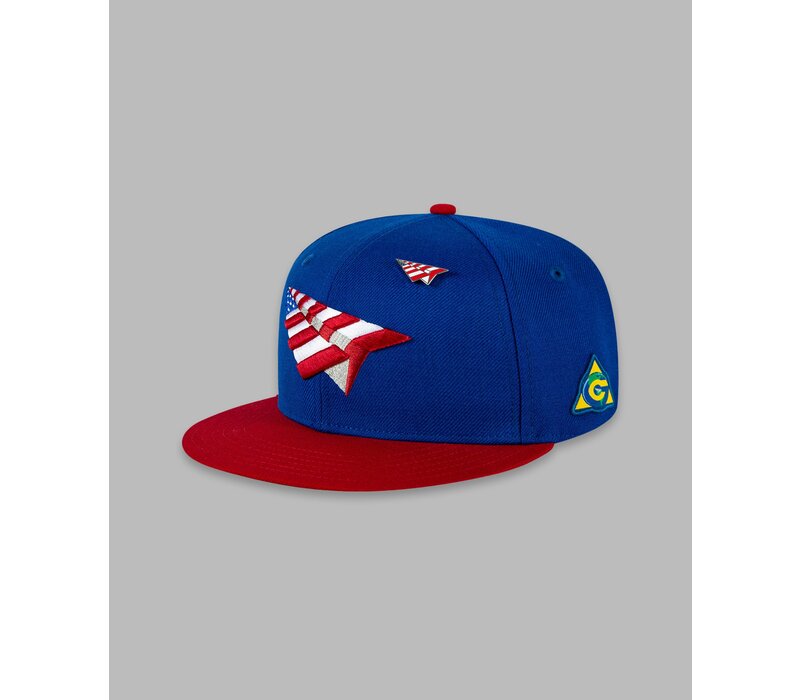 GLOBAL WARNING PUERTO RICO COLORBLOCK CROWN SNAPBACK 150010RYL