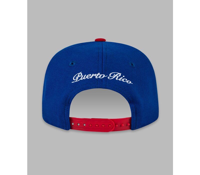 GLOBAL WARNING PUERTO RICO COLORBLOCK CROWN SNAPBACK 150010RYL