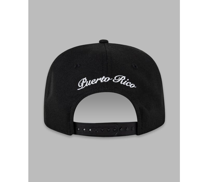 GLOBAL WARNING PUERTO RICO CROWN SNAPBACK 150008BLK