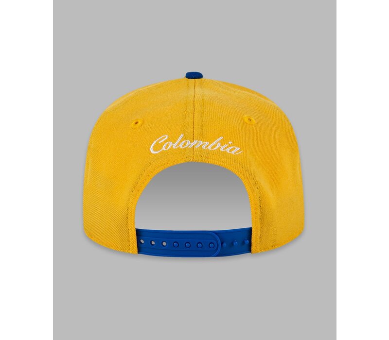 GLOBAL WARNING COLOMBIA COLORBLOCK CROWN SNAPBACK HAT 150014GRL