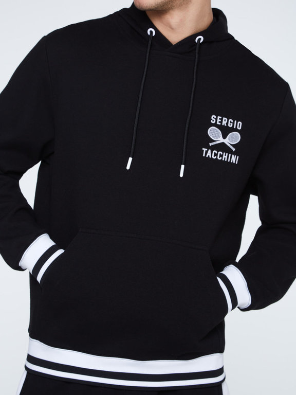 Sergio Tacchini RETRO TENNIS HOODIE STF22M50399-900