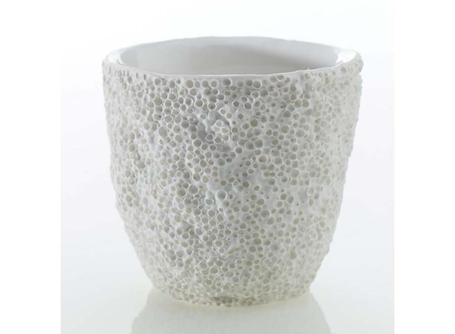 Large White Ellie Reef Vase