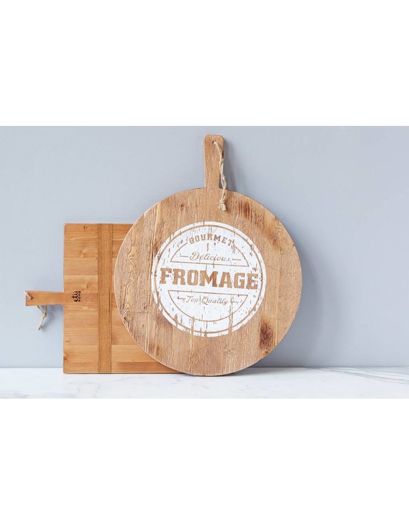Fromage Serving Board White Print