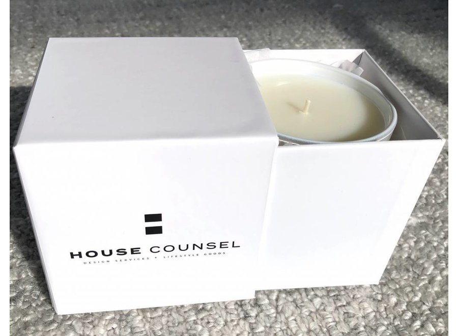 White Intrigue Musk House Candle