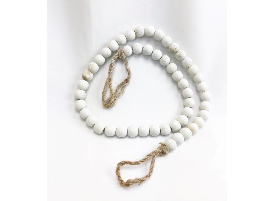 White Wash Garland Beads