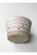 Ceramic Danish Polli Pot Planter Red Stripe