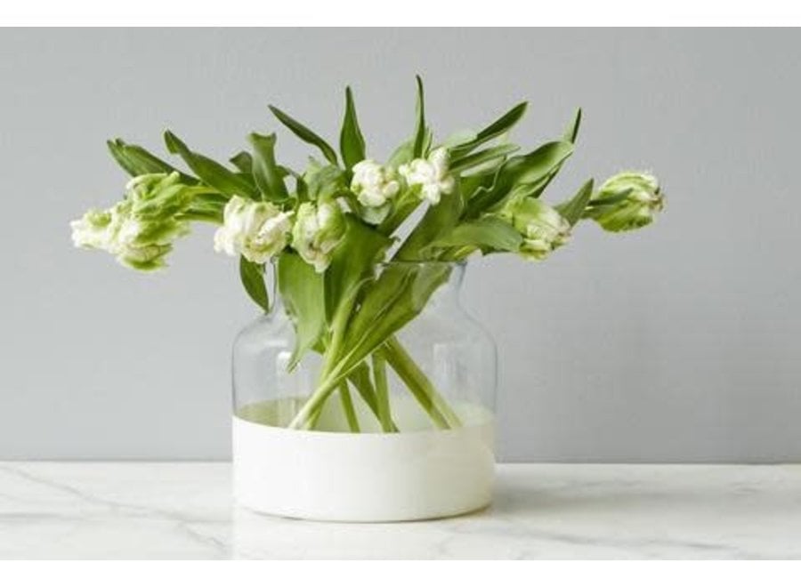 Ava White  Flower Vase