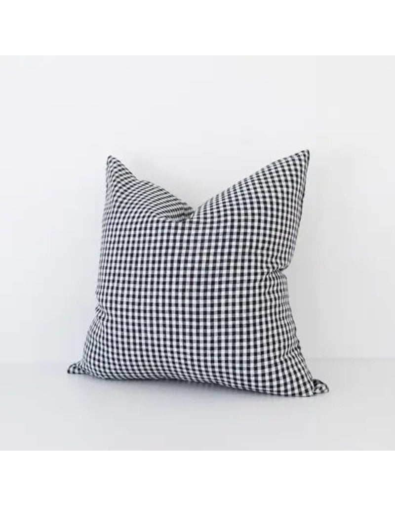 gingham throw pillows