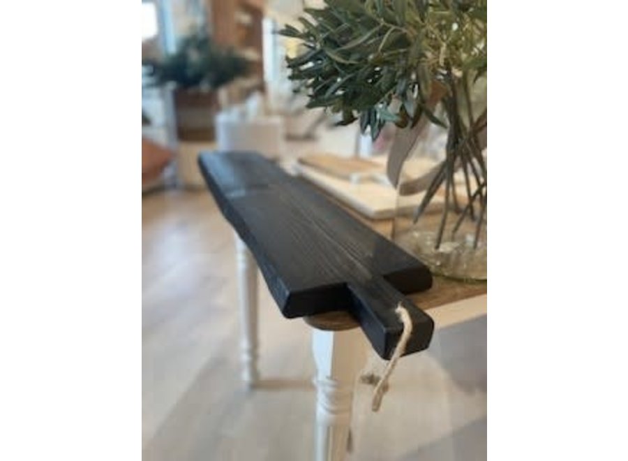 Large Black Brasserie Serving Plank