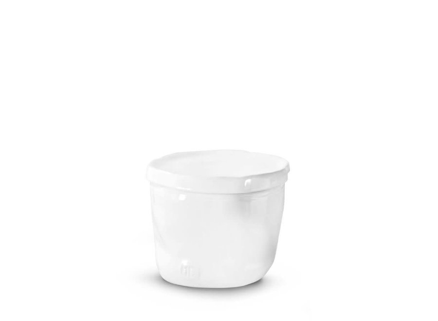 White Covered Ceramic Bowl - 225