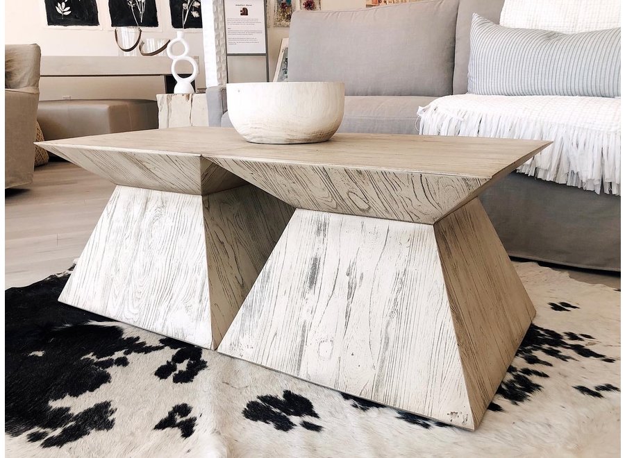 Stella  Coffee/End Table - Antique White  IN-STORE ONLY