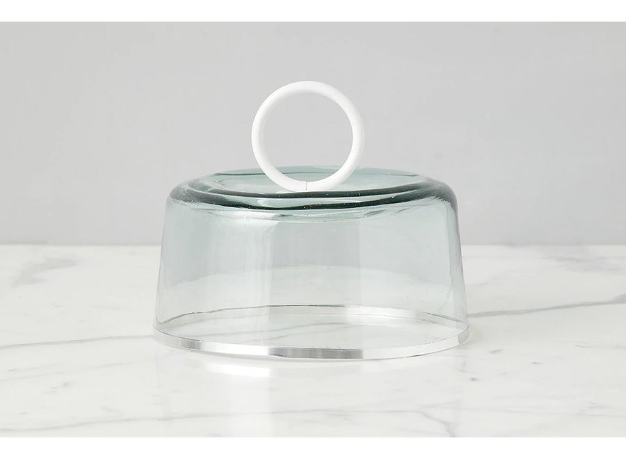 White Glass Dome - Small