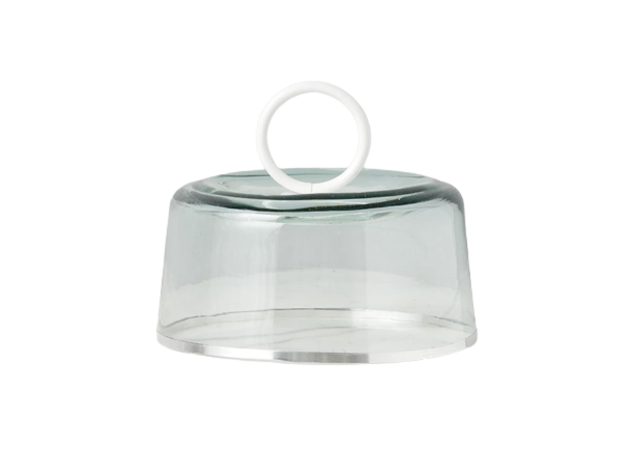 White Glass Dome - Small