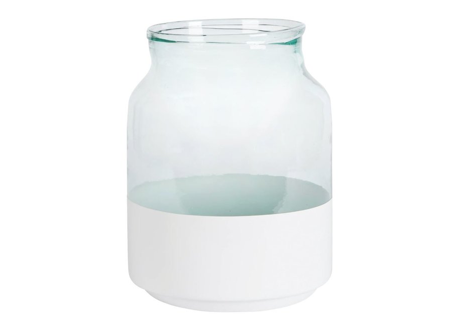 Small Ava White Mason Jar