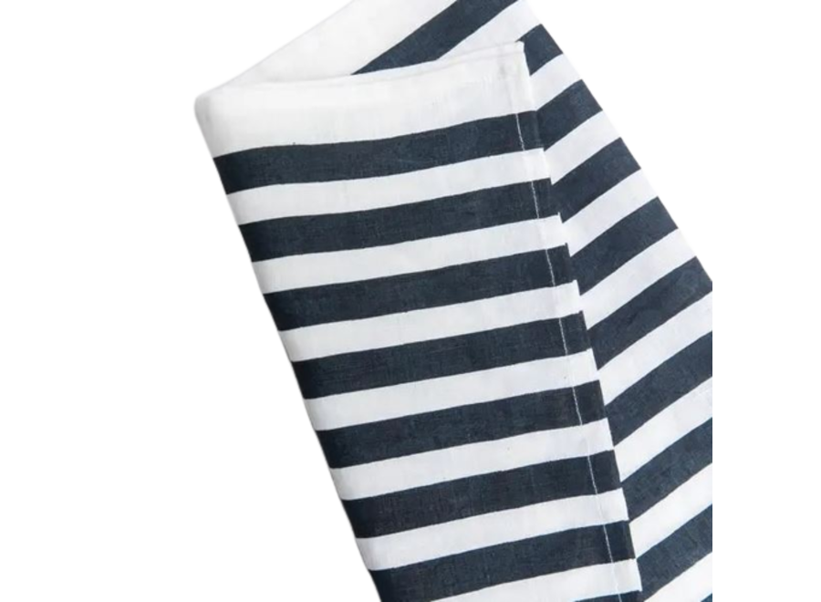 Blue Stripe Navy Tea Towel-Med