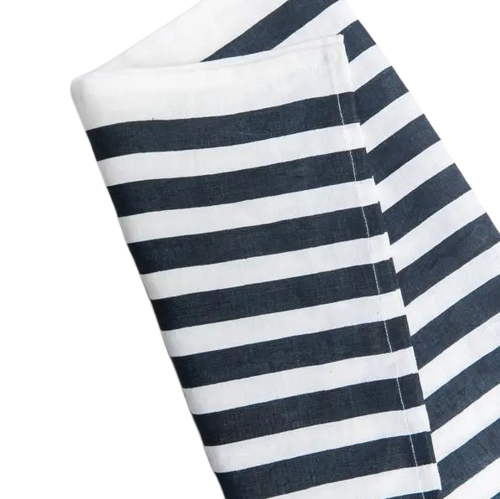 Medium Blue Stripe Navy Tea Towel | Kitchen Tea Towels | House Counsel ...