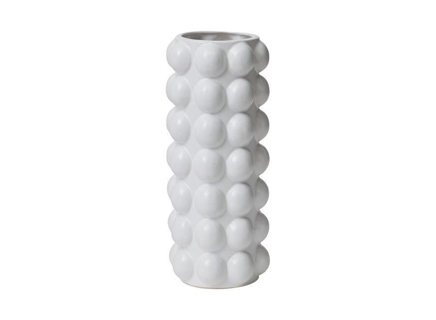 White Bubble Vase - Tall