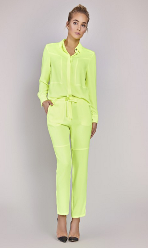 AIRFIELD Yellow Trousers With Drawstring