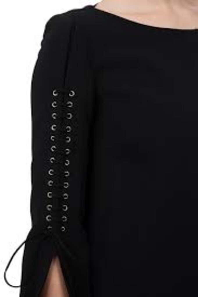 Elisabetta Franchi Lace Sleeves Dress