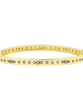 Freida Rothman Signature Mini Stud Eternity Hinge Bangle