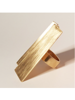 Louven CUBIST BRASS RING
