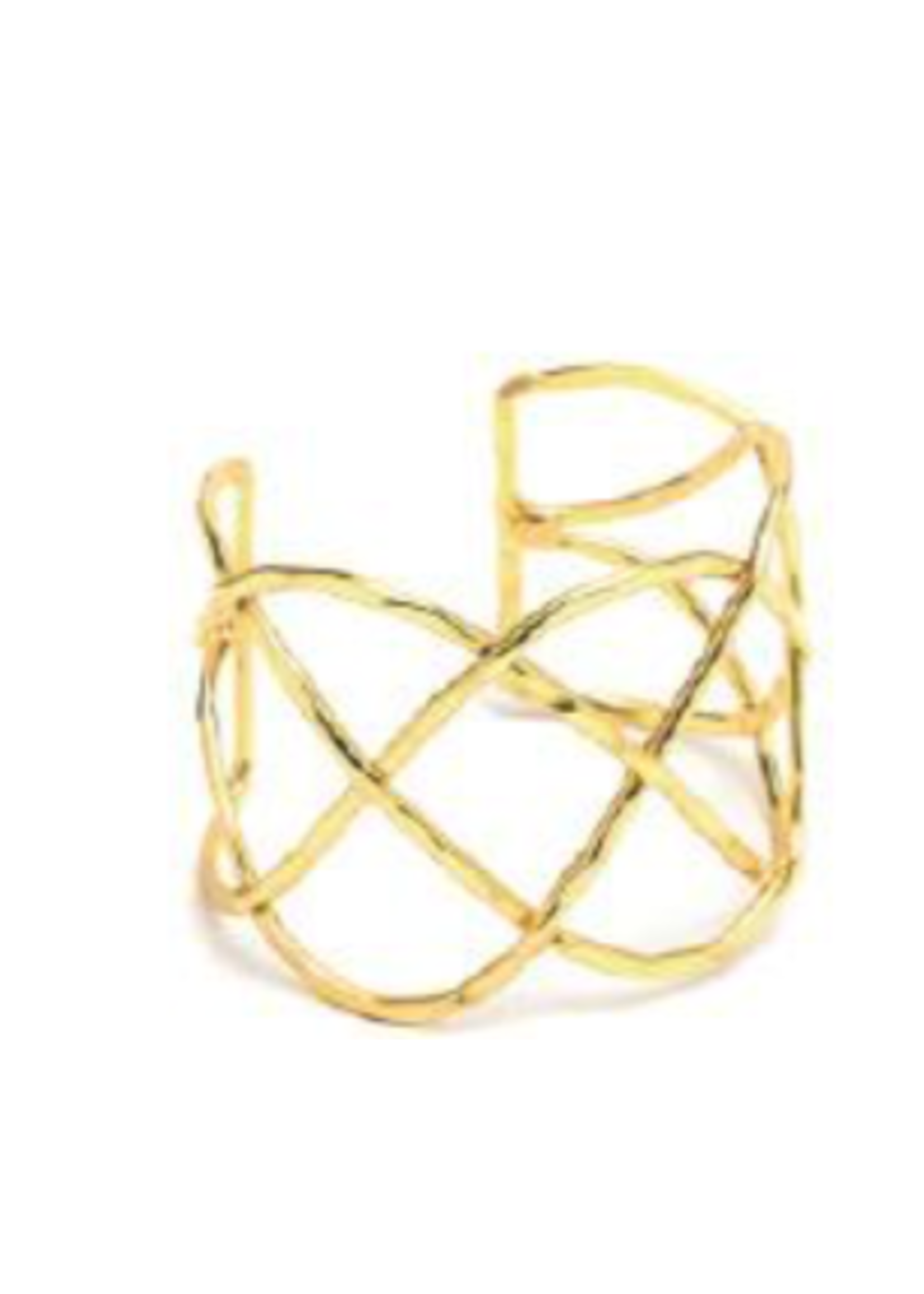 VESTOPAZZO Brass Intricate Cuff Bracelet