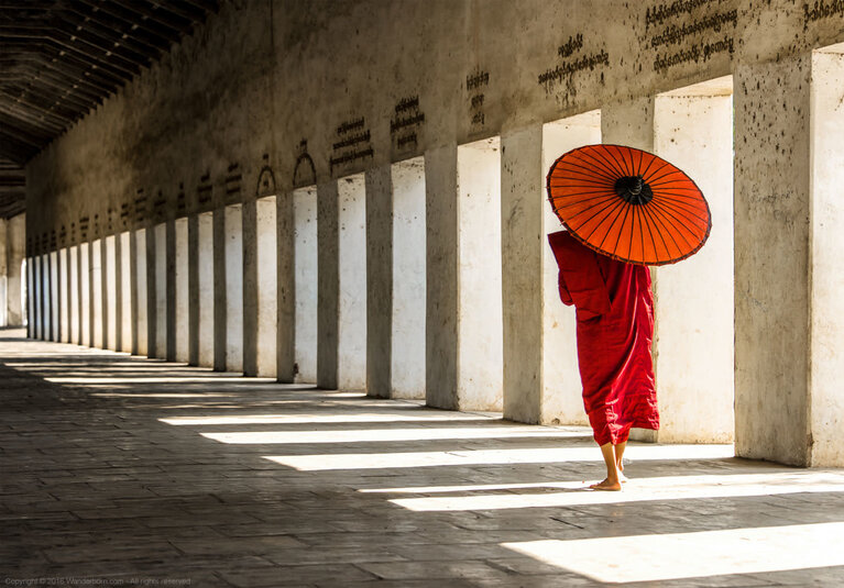 Artist Edition Scarf A Monk in Perspective