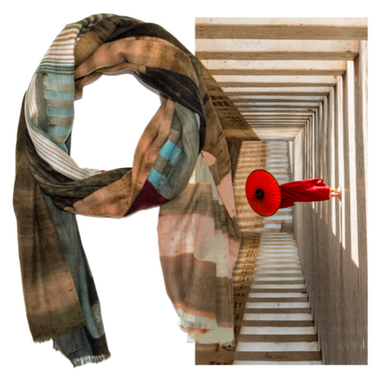 Artist Edition Scarf A Monk in Perspective