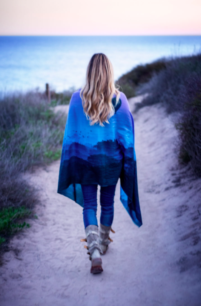 Artist Edition Scarf Bagan in Blue